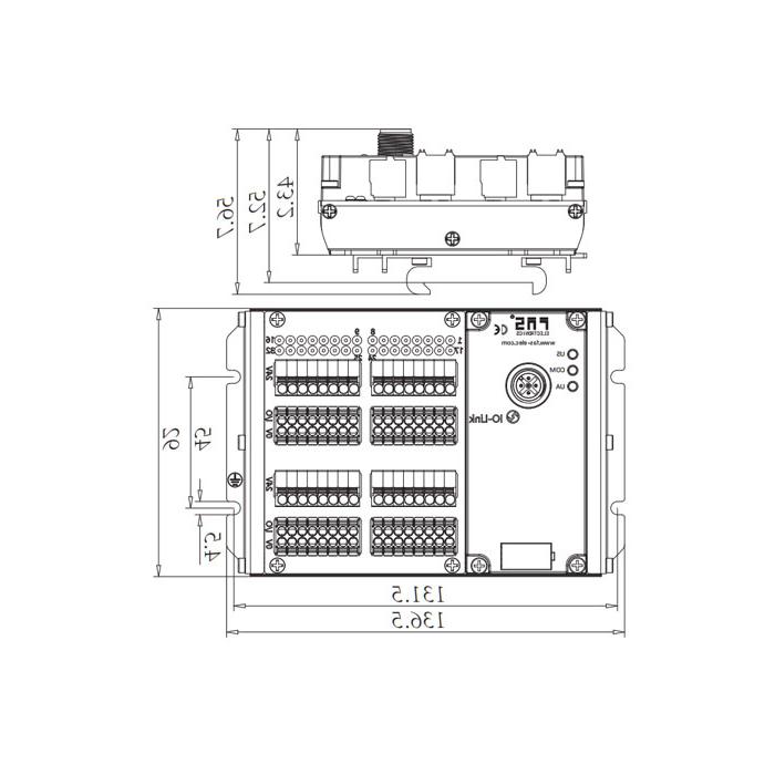 IP20， IO-Link集线器，NPN, 32DI， B类，终端模块，009C31